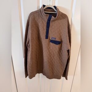 Patagonia Tan/Light Brown Quilted Pullover
